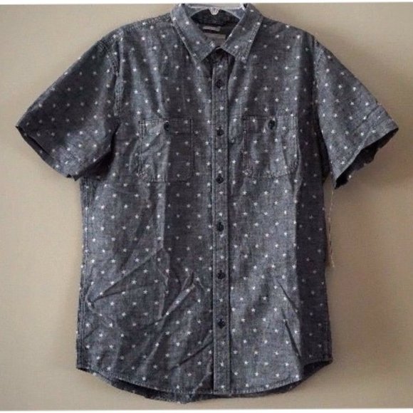 Denim & Supply Ralph Lauren Men's 100% Cotton Star Chambray Shirt Size L - Picture 2 of 7